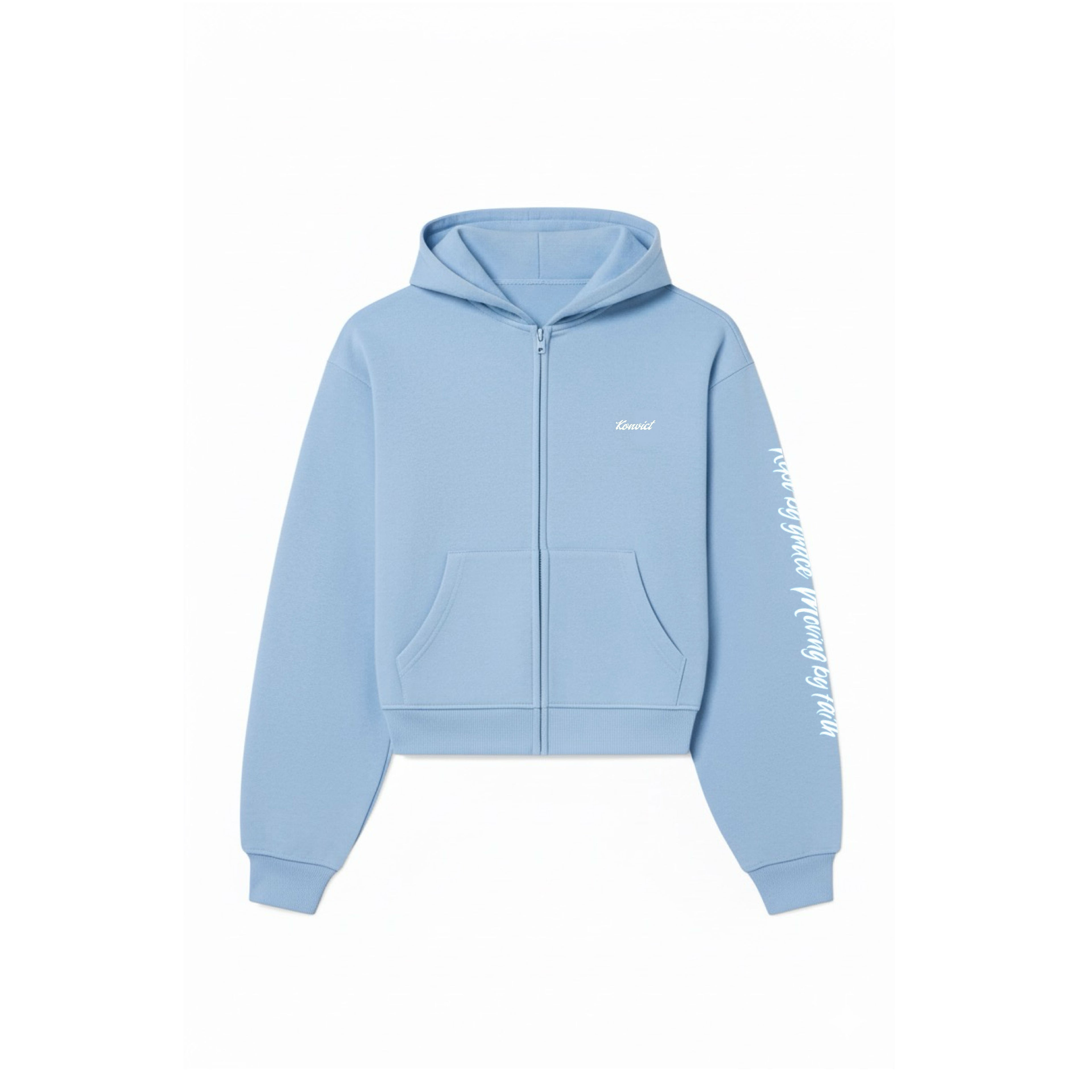 Sky Blue Graffiti Zip up